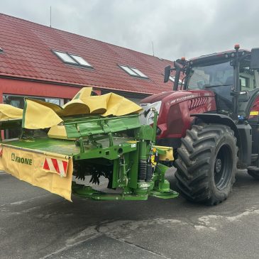 Nejširší čelní žací lišta Krone F 400 CV má premiéru na Vysočině